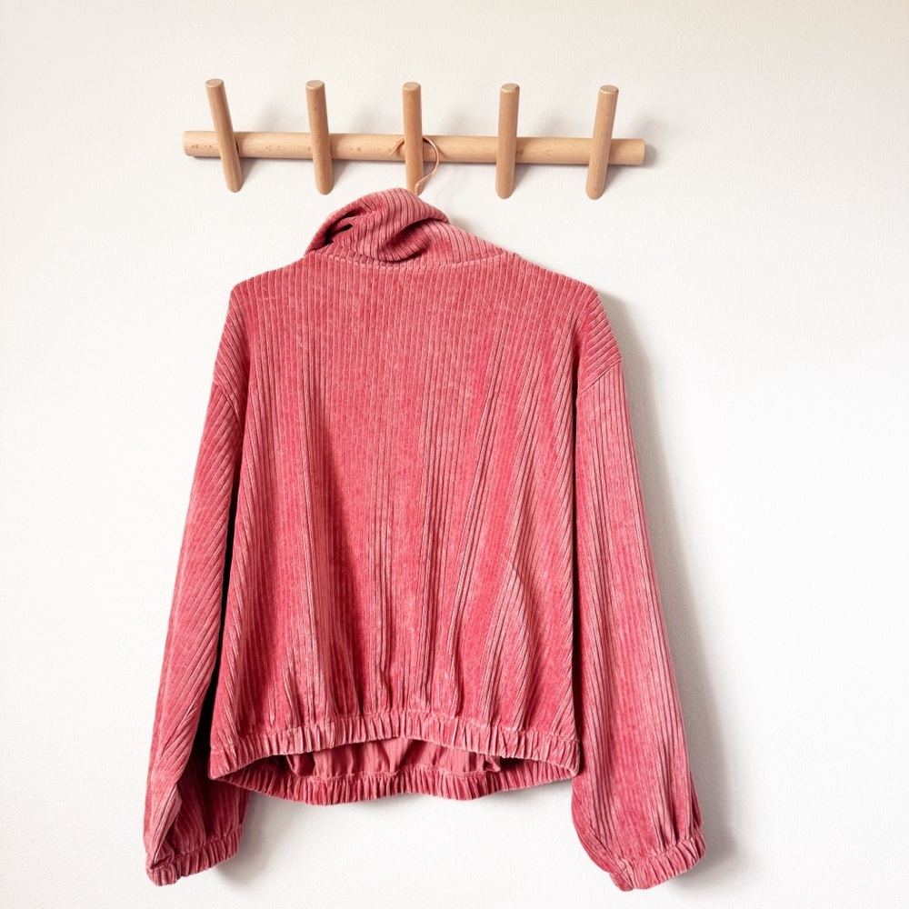 Free People Serena Ribbed Pink Pullover - Picture 9 of 11